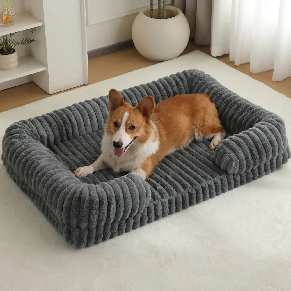 Calming Dog Bed Orthopedic Memory Foam Sofa Couch Waterproof Removable Cover Plush Mat for Small 1005010428086906