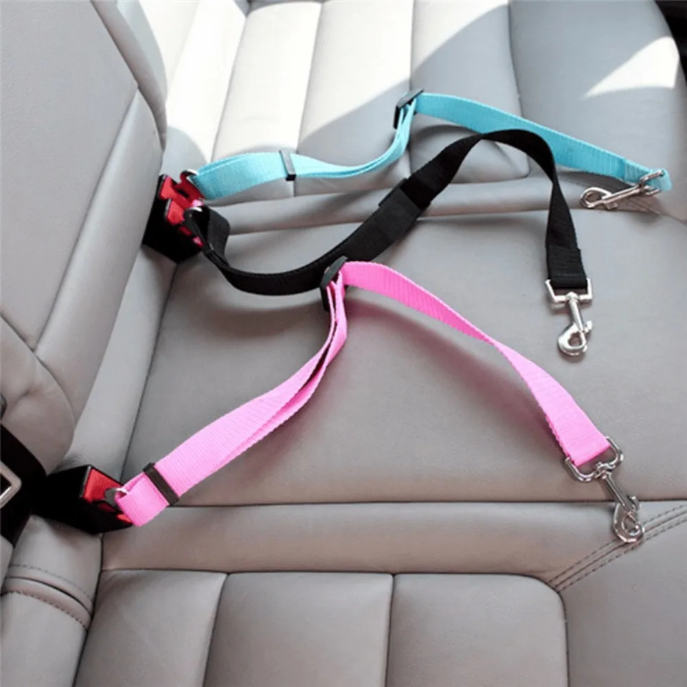 New Dog Car Belt Cat Car Seat Belt Pet Seat Vehicle Dog Harness Lead Clip Safety Lever Traction Dog 1005010429032286