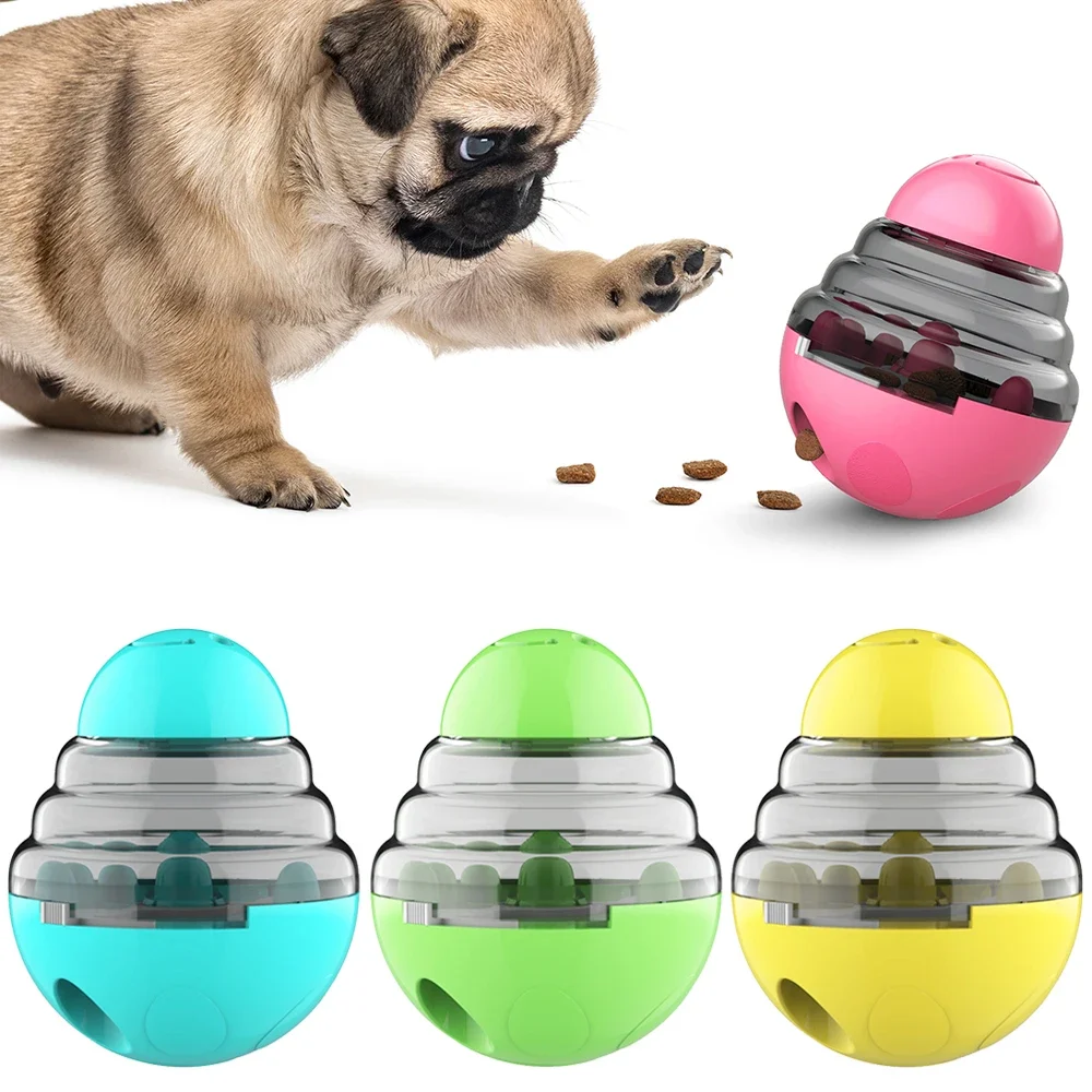 Dog Toy Treat Dispenser For Small Big Dogs Interactive Shaking Leakage Food Container Increases IQ 1005010432431505