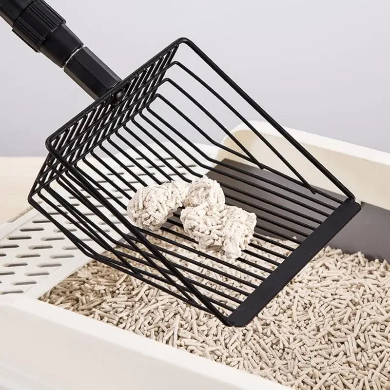 Cats Litter Scoops Pet Poop Shovel for Large Kittens Hollow Metal Scooper for Most Type Litter 1005010433404295