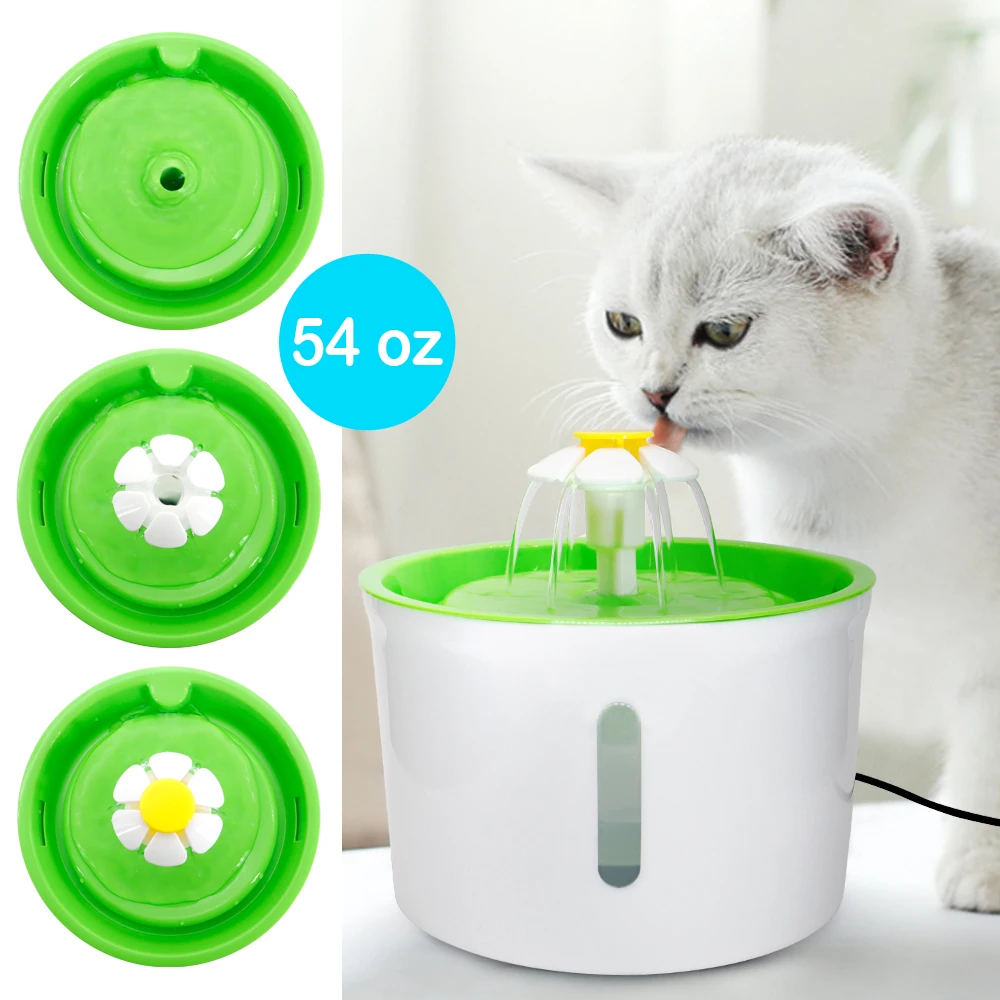 1.6L Automatic Cat Dog Water Fountain Electric Pet Drinking Feeder Bowl USB Mute Dog Cat Water 1005010440905730