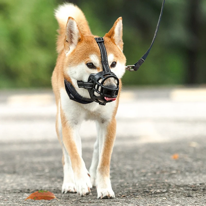 Pet Dog Soft Silicone Muzzle Anti-biting Chewing Mask Breathable Basket Dog Muzzle Durable Strong 1005010455268046