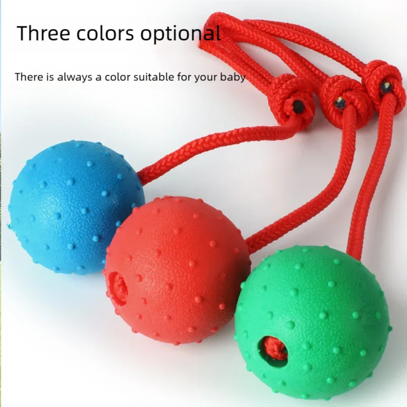 Ball On Rope Dog Toy Bite Resistant Pet Ball Interactive Dog Ball With Rope Training Ball Launchers 1005010460013597
