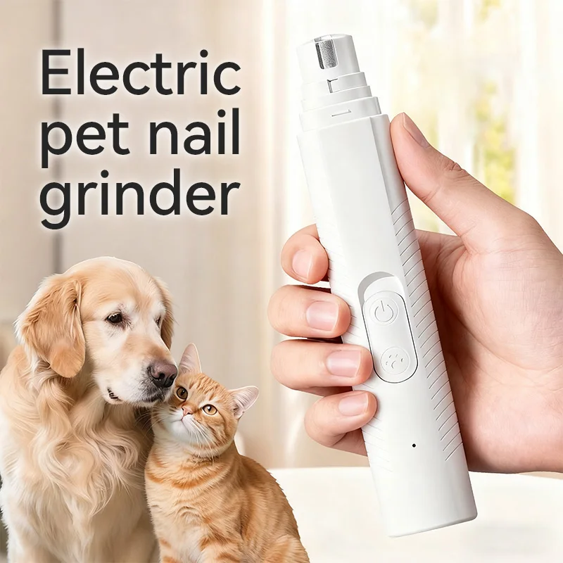 USB Rechargeable Electric Pet Nail Grinder for Dogs & Cats – Quiet Motor with Diamond Grinding Wheel 1005010463204818