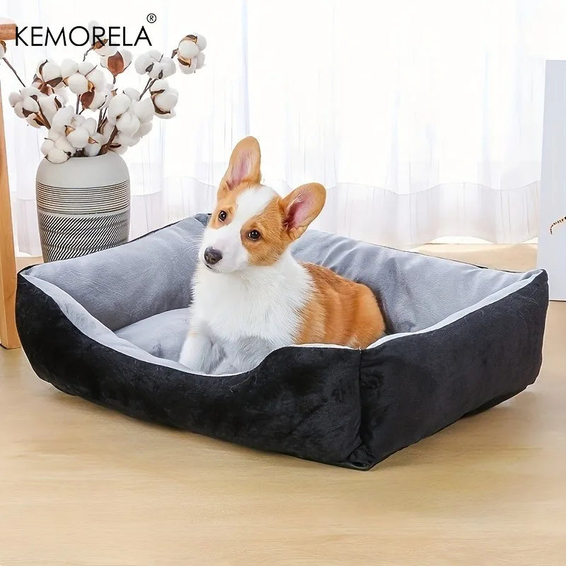 Orthopedic Plush Dog Bed High Rebound Comfortable Support White PP Filled for Small to Large Breeds 1005010464626783
