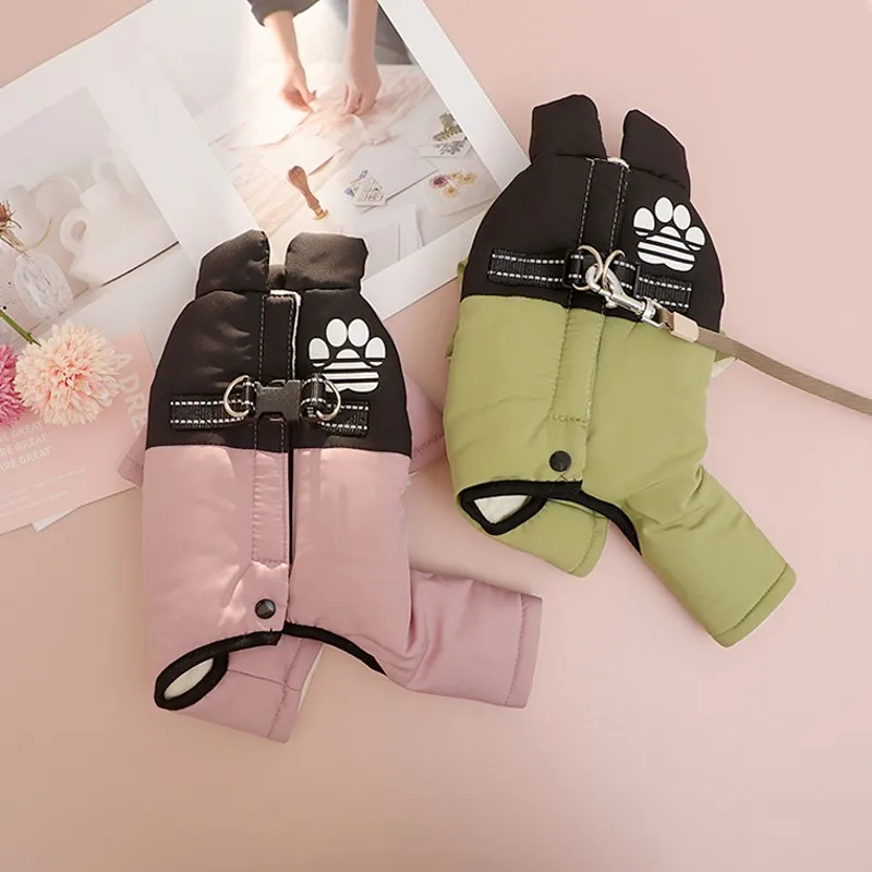 Dog Jacket Waterproof Winter Four Legs Coats for Dogs Pet Jumpsuit Outdoor Warmer Fashion Dog 1005010470564521