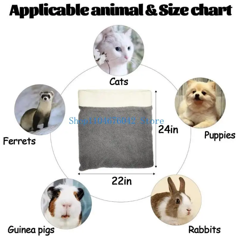5asd Dog Cave Pocket Bed Deep Warm for Resting and Sleeping Pocket Beds Pet Hideway Sleeping Cave 1005010471510991