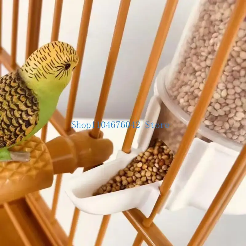 5asd Pet Bird Feeder Antisplash Container Automatic Feeders Water Dispenser 2PCS 1005010471587736