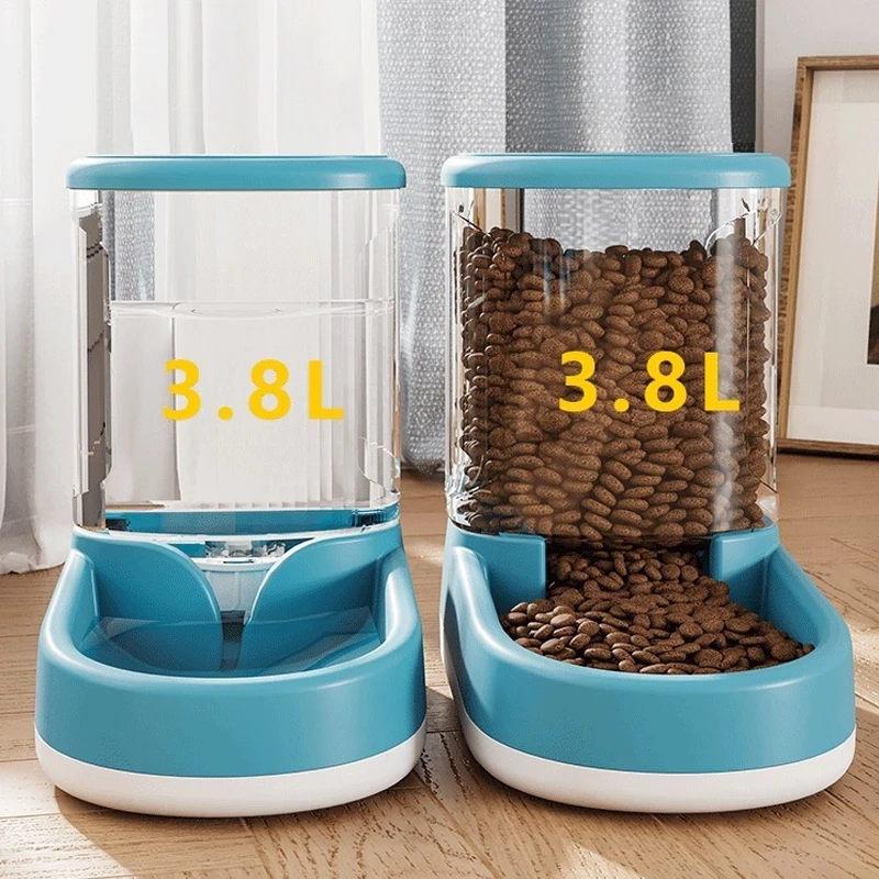 Pet Automatic Feeder Dog Bowl Feeding Drinking Water Device Dog Food Storage Distributor Electric 1005010475752069