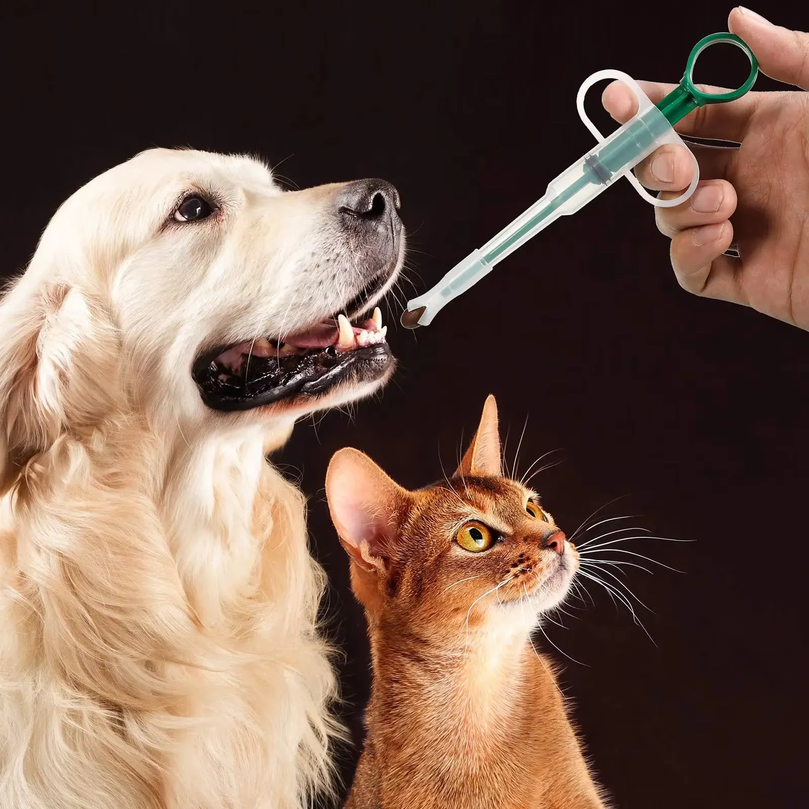 Pet Medicine Feeder Cat Tablet Syringe Feeder Soft Tip Dual Purpose Feeder Pet Pills Applicator Pet 1005010476461004