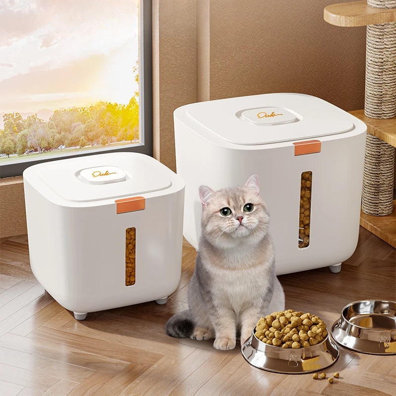 Large Dog Food Storage Bucket Pet Food Storage Bucket Food Seal Moisture-proof Cat Dry Bucket 1005010477071301