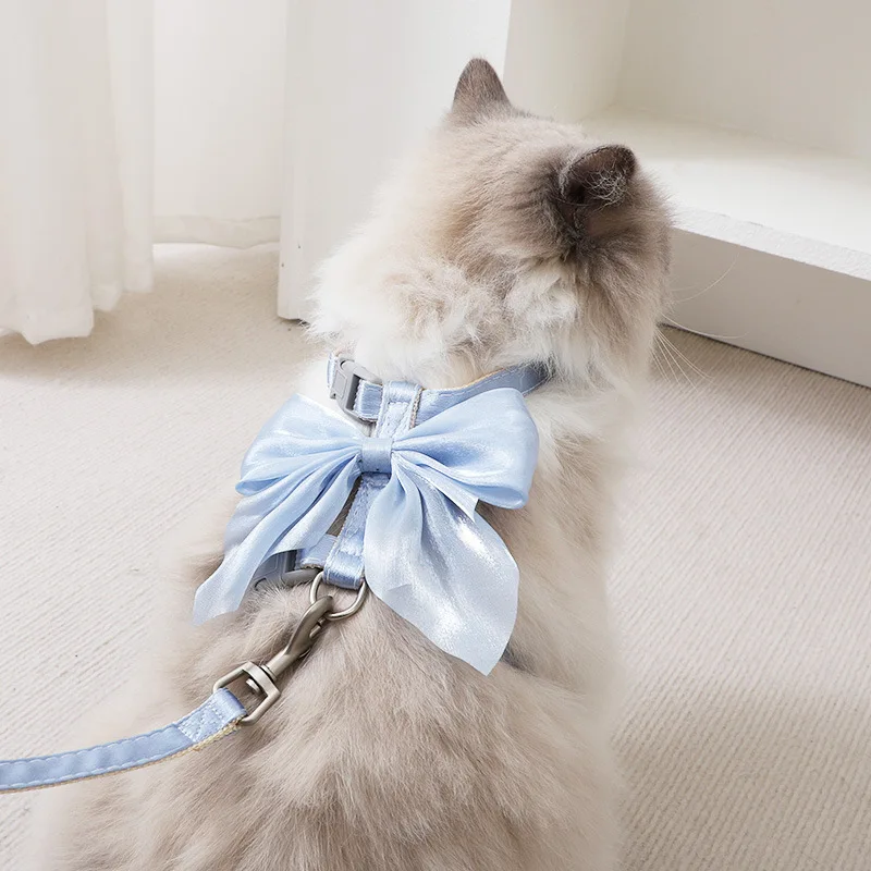 Adjustable Pet Harness with Traction Rope for Cat Kitten Puppy Rabbit Ferret Cute Cat Harness Leash 1005010483846057