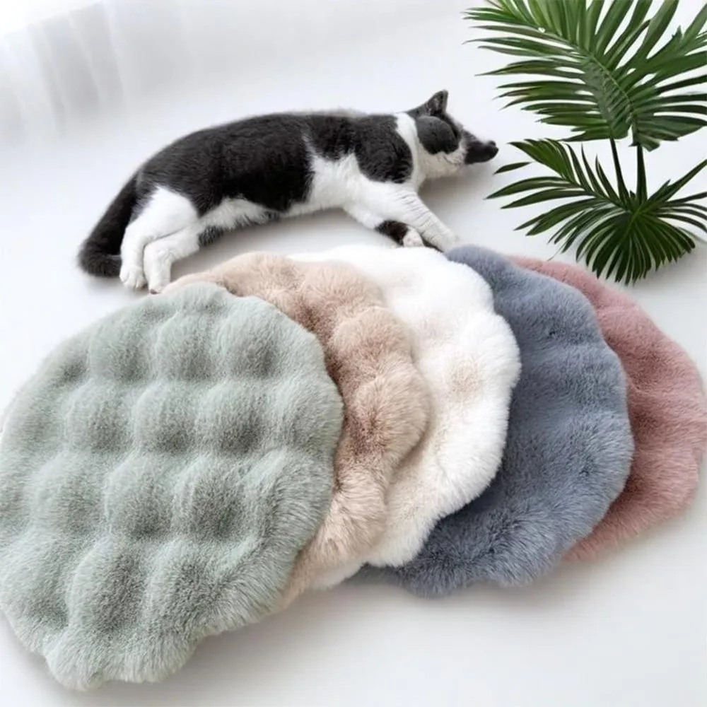 New Round Cat Mat Non-Slip Bottom Insulation Feature Pet Cushion Pad Washable Pet Blanket 1005010484067927