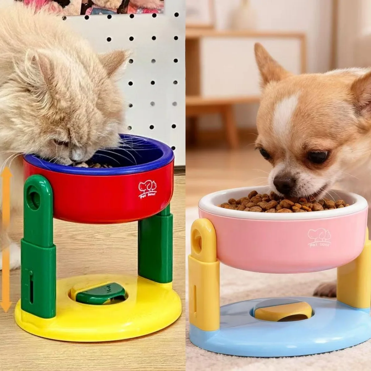 Large Size Pet Feeding Bowl for Cats and Dogs with Adjustable Height Detachable Stand for Dogs 1005010512449702