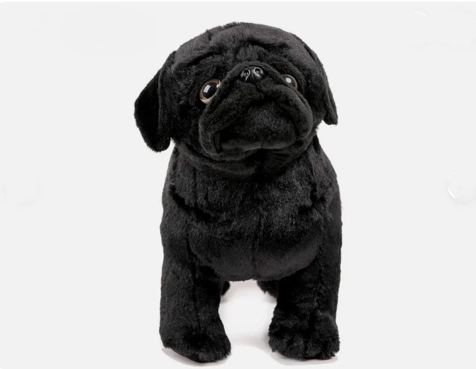 Black Pug Dog Plush Doll 12 Inches Stuffed Animals Toy Kids Christmas Gifts 1005010512791539