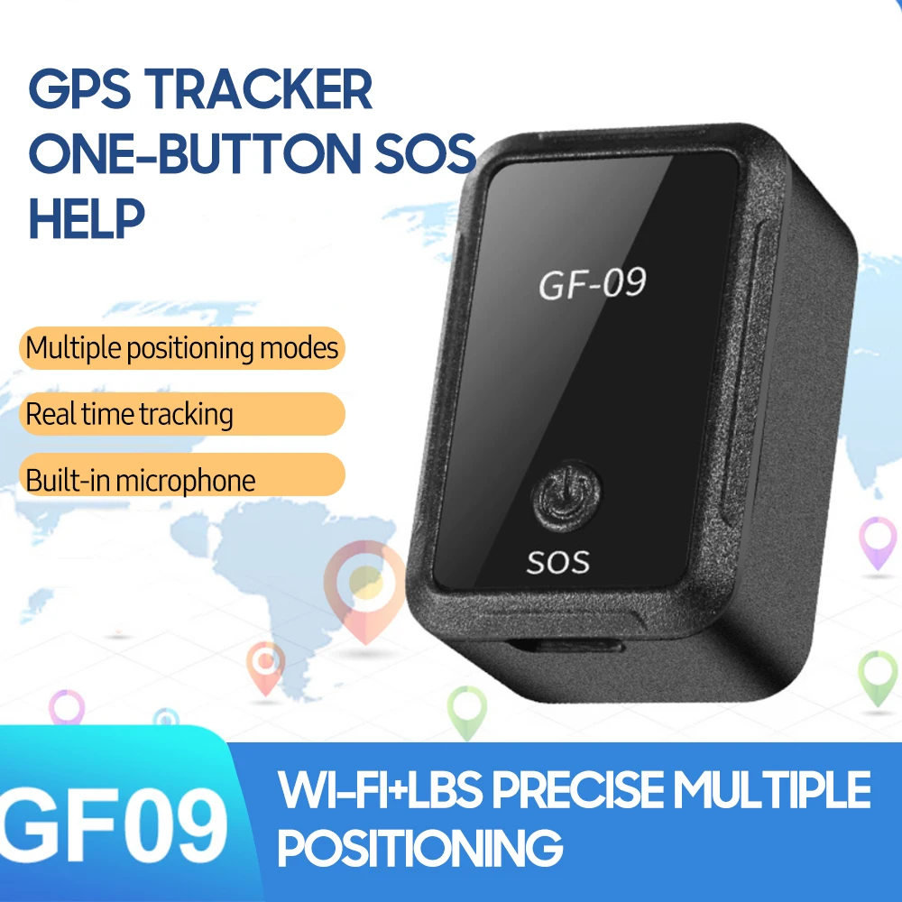 GF09 Mini GPS Tracker Car L Ocator Real Time Tracking Location Voice Recording Anti-Lost Positioner 1005010517443418
