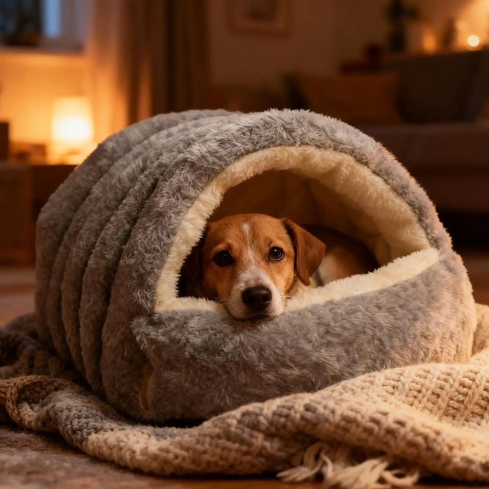 Winter Warm Cat Bed Cave House Washable Foldable Plush Pad for Small Dogs Puppies Kittens Indoor 1005010518798576
