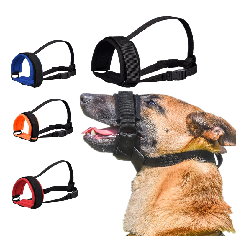 Breathable Dog Mouth Cover Mesh Anti Biting Barking Dog Collar for Small Medium Large Dog Training 1005010519560845