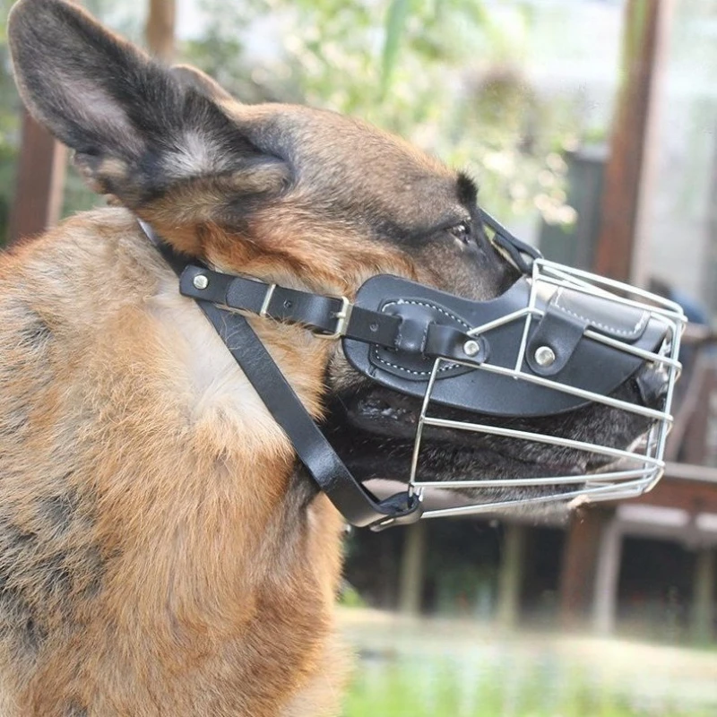 Breathable Dog Muzzle, Adjustable Anti-Bite Basket Muzzle for Medium Large Dogs 1005010520508136