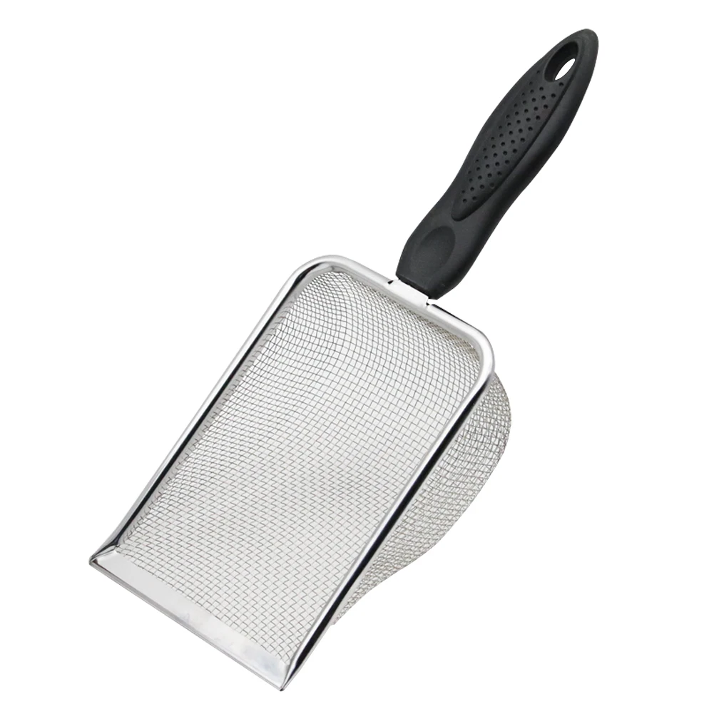10.6 Inch Stainless Steel Reptile Sand Shovel Filtering Litter Scooper Substrate Cleaner Fine 1005010525777023