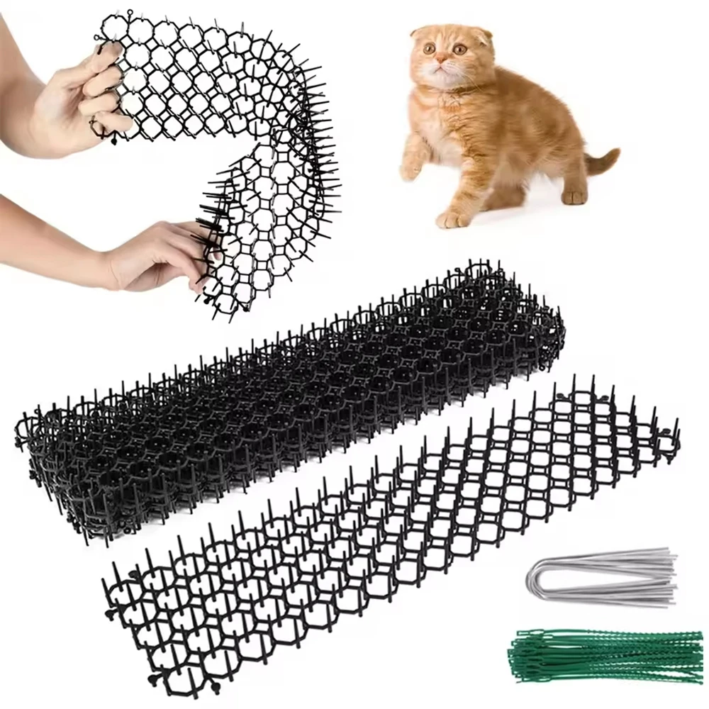 Pet Garden Prickle Strip Dig Stop Cat Repellent Deterrent Mat Anti-cat Prickle Strips Keep Cat Away 1005010529158798