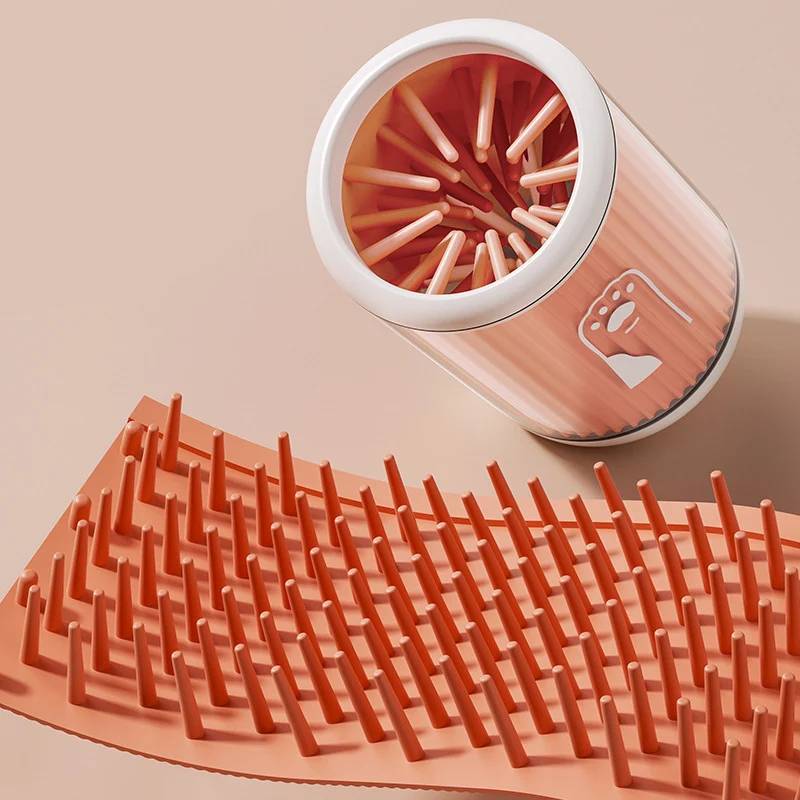 Dog Paw Cleaner Cup Soft Silicone Combs Portable Outdoor Pet Foot Washer Paw Clean Brush Quickly 1005010529292632