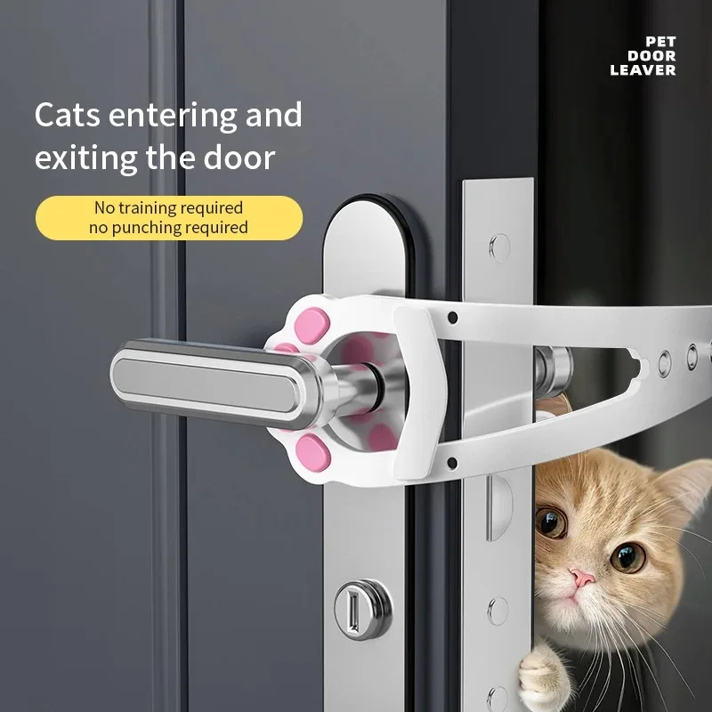 Cat Door Holder Latch Adjustable Dog Door Stopper Elastic Gate Lock Flex Latch Strap Keep Dog Out 1005010530587976