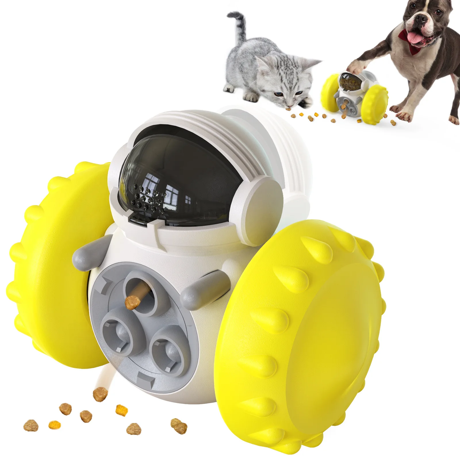 Pet Balance Car Slow Feeder Toy Interactive Treat Dispenser for Dogs Cats Anti-Overturn Gravity 1005010530784964