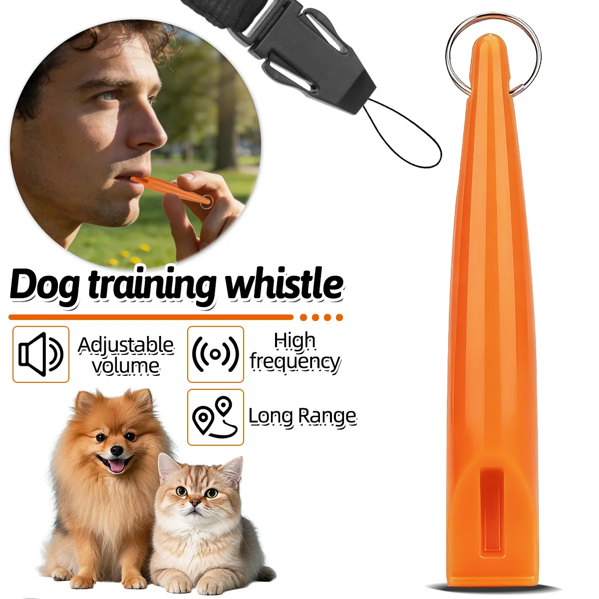 ORCLEAB Dog Training Whistle Ultrasonic dog flute High Pitch Frequency Silent Whistles for Dog 1005010533234982