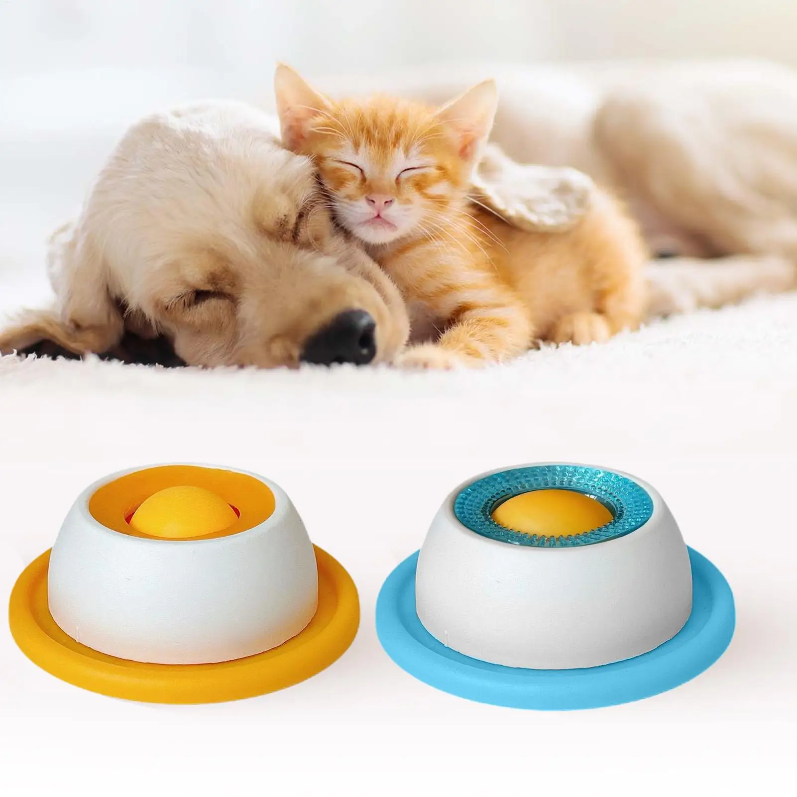 Interactive Dog Licking Mat Slow Feeder Treat Dispenser Toy for Puppy Training Boredom Relief Cat 1005010538444140