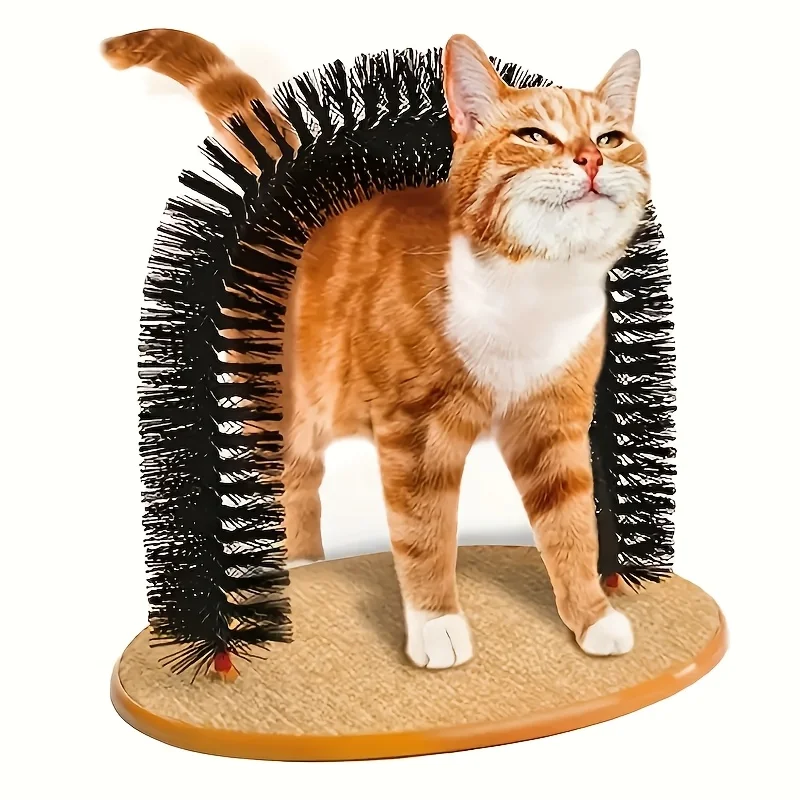 Cat Grooming Device, Indoor Cat Brush Toy, Arch Grooming Device, Cat Massager Toy 1005010544190702