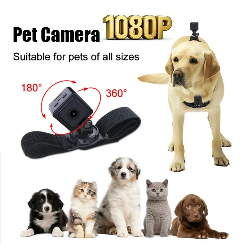 Pet Camera 1080p Sports Camera Portable Magnetic Suction 120 ° Wide-Angle Field of View Wearable 1005010545827875