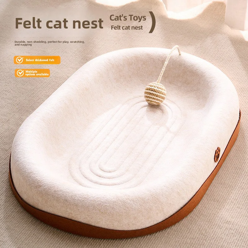 Cat Bed Four Seasons Universal Wear-Resistant Non-Shedding Cat Scratcher Durable Felt Cat 1005010546714578