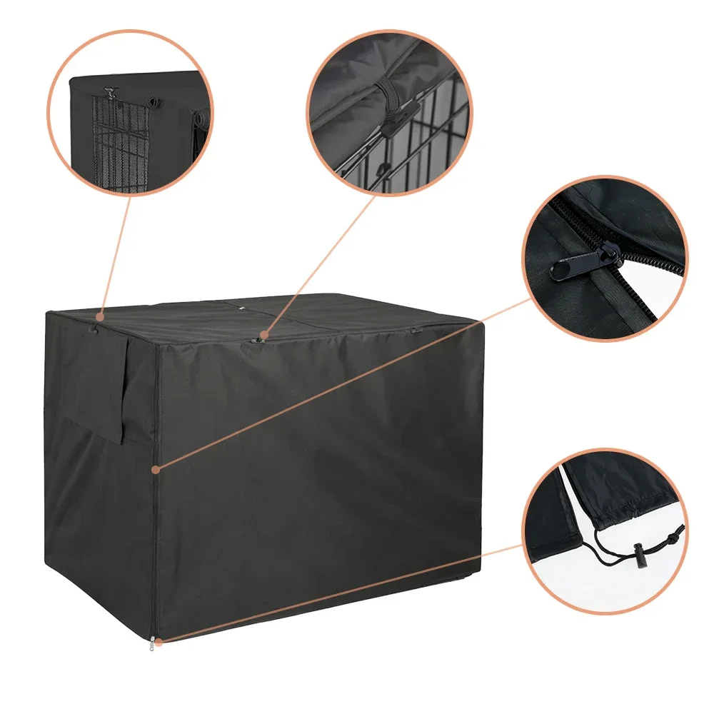 Outdoor Dog Crate Cover Rainproof Dust Windproof Pet Kennel Cover Universal Pet Breathable Kennel 1005010547716509