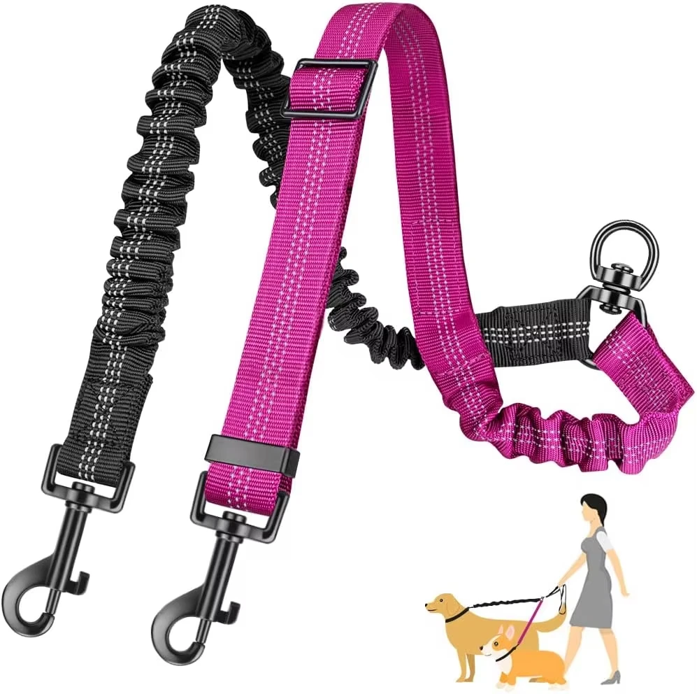 6ft Long Dual Dog Leash Attachment, Double Leashes for Training Small to Large Dogs 1005010549945481