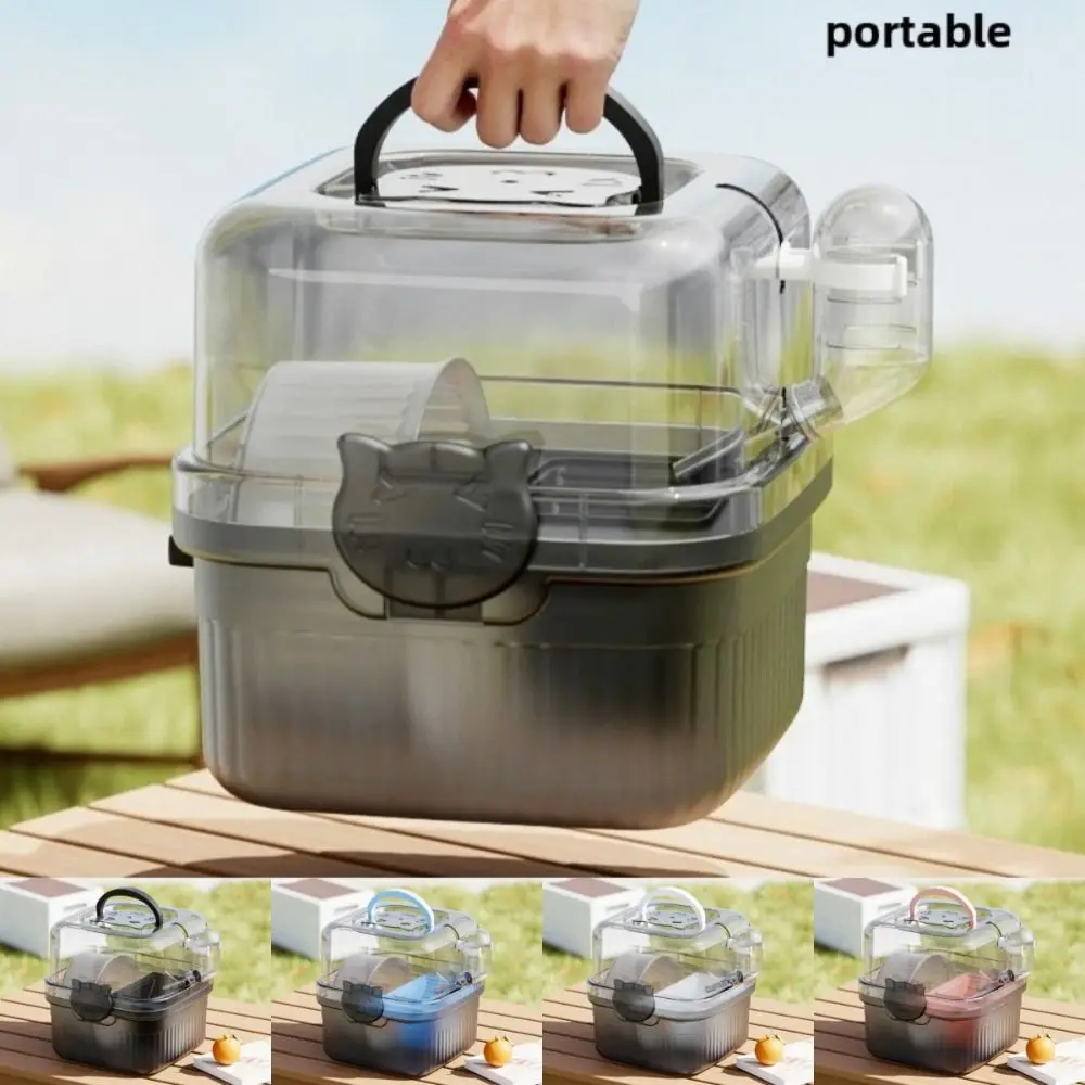 2 Layer Hamster Travel Cage With Handle Breathable Chinchilla Carrier Bag Large Capacity Water 1005010560142054
