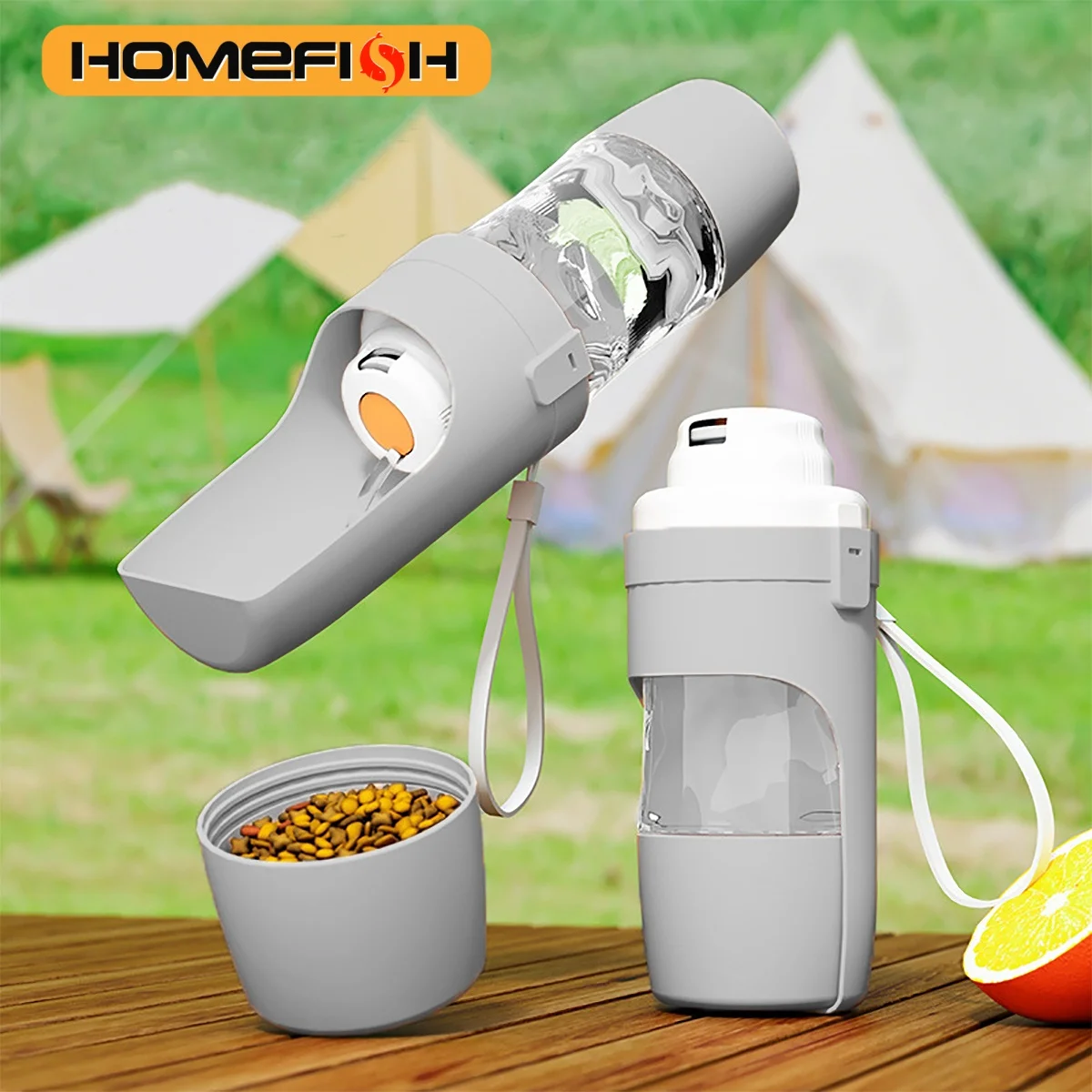 Portable Dog Cat Water Bottle with Storage Food and Water Container for Puppy Pets dogs Feeder Bowl 1005010560772352