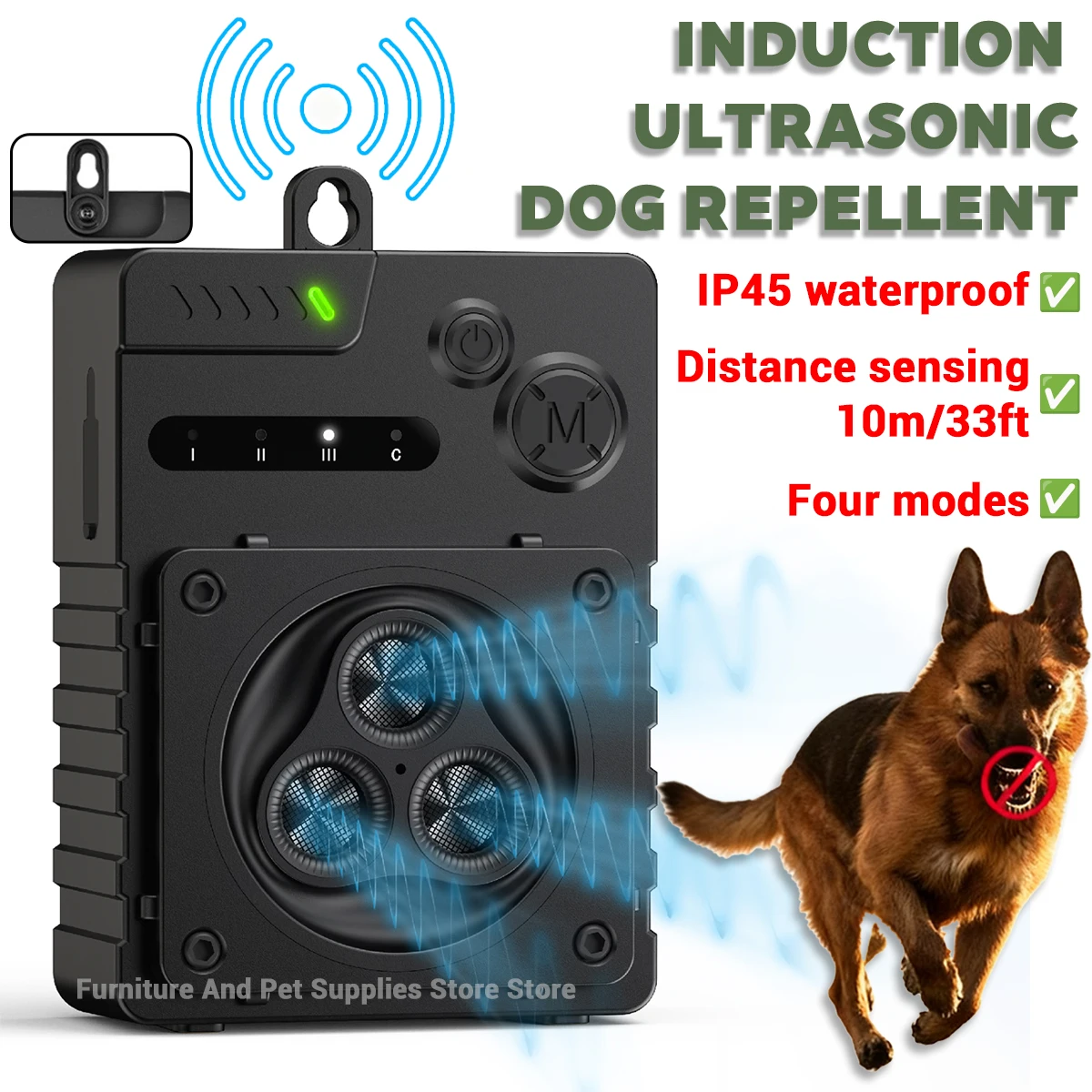 Ultrasonic Anti Bark Device for Dogs Rechargeable Dog Barking Deterrent Control Stop Bark Training 1005010565224922