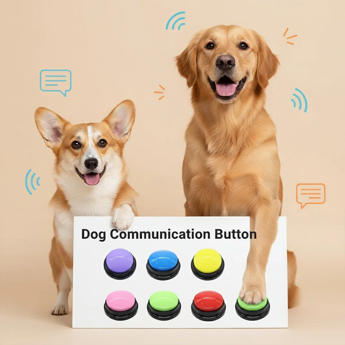 Dog Communication Buttons Toys Funny Voice Recording Buttons for Dog Training Interactive Pet 1005010568260333