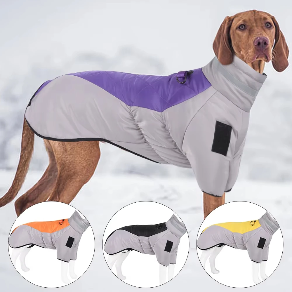 Winter Warm Dog Coat for Large Dogs, Waterproof Reflective Dog Jacket with Built-in Harness 1005010569054272