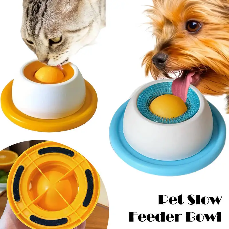 Pet Lick Mat Yogurt Licking Plate Anti-Spill Slow Food Feeder for Dogs Cats Promotes Dental Health 1005010569180111
