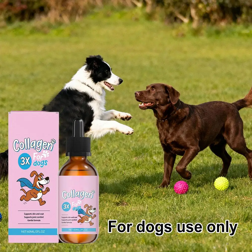 60ml Dog Pet Collagen Based Staple Food Combined With Nutritional Supplement Drops Gentle Formula 1005010573675635