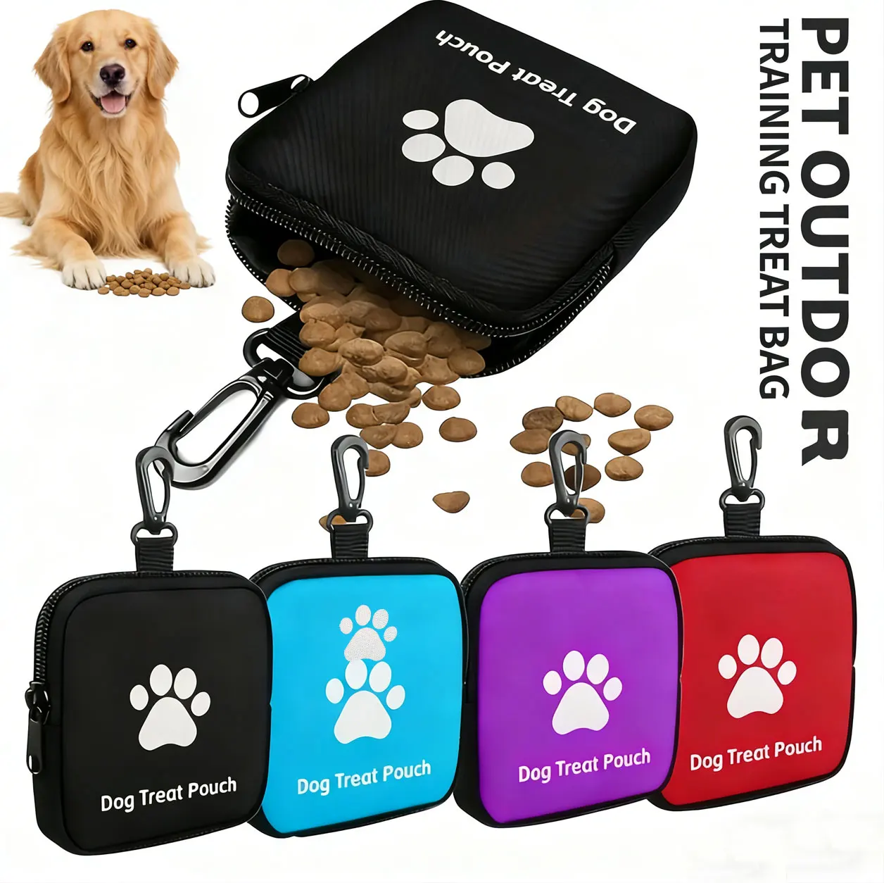 1 Pc Portable Dog Snack Bag Pet Snack Bag Frees The Owner's Hands For Outdoor Walks Suitable For 1005010577887351
