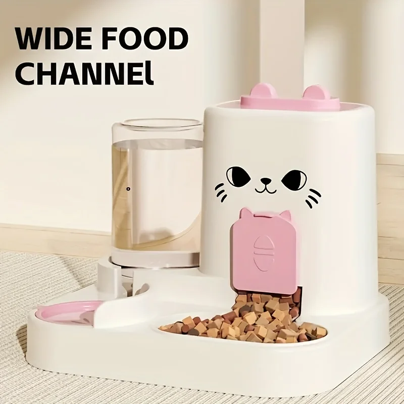 Pet Large-Capacity Feeder Integrated Automatic Water Dispenser Cat Food Bowl Dog Feeding Bowl Cat 1005010588353463