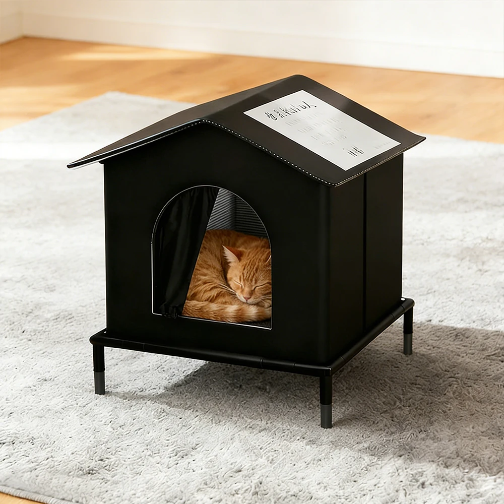 Cat House for Outside or Indoor Coldproof and Insulated Designs for Strays Cats All Season Large 1005010589245701