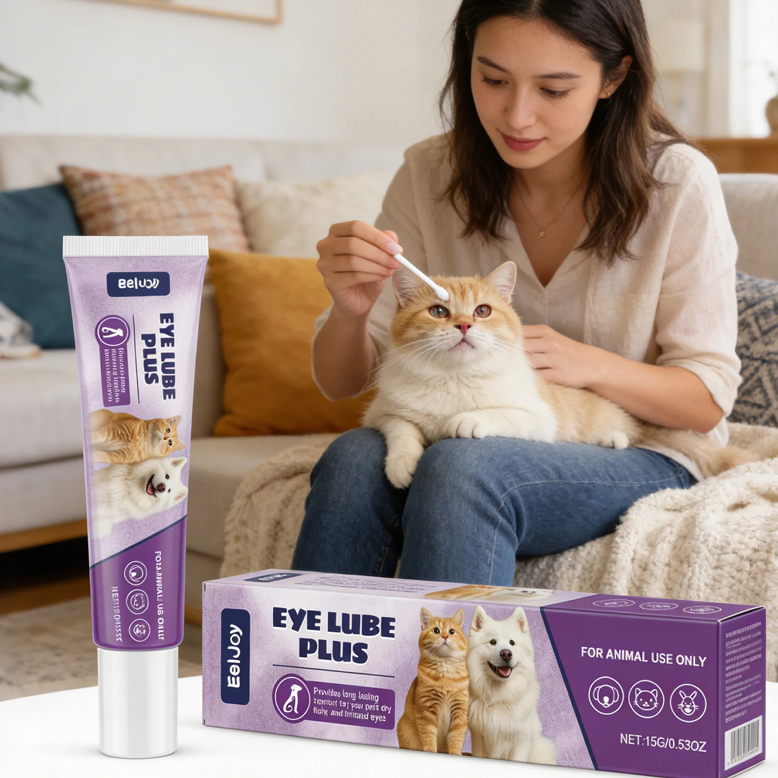 Pet Eye Cleansing Cream Relieving Eyes Dryness Discomfort Keep Bright Quick Absorption Long-Lasting 1005010589739760