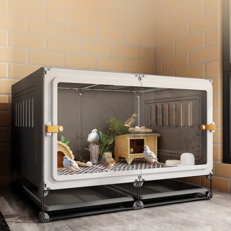 Large Indoor Pet Enclosure Easy Clean Quail Cage Home Habitat for Chicks Ducks Hedgehogs 1005010591602345