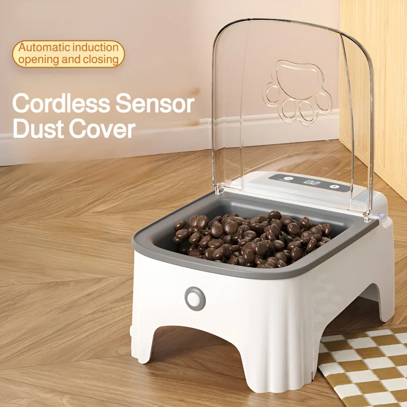 2025 New Smart Control Pet Induction Feeder Ngo Automatic Induction Cover Opening Moisture-Proof 1005010596483143