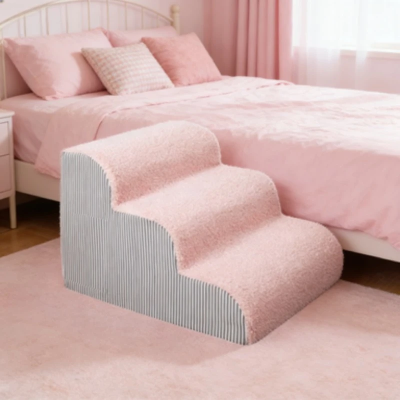 Pet 2/3 Steps High Density Foam Dog Secure Stairs Ramps Non-Slip Pet Steps for Older Dogs Pet with 1005010597377237