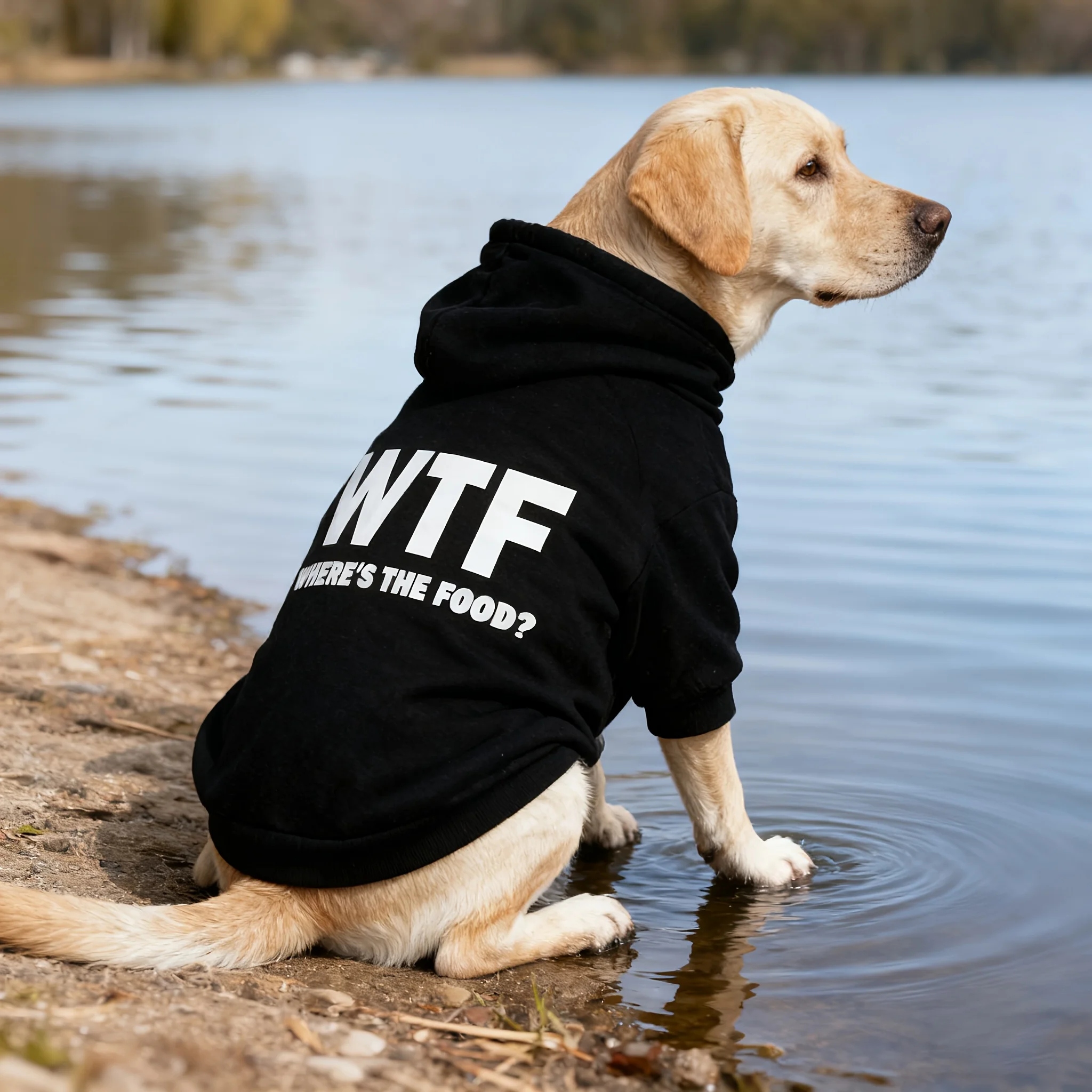 This New Pet Hoodie Features A 'WHERE'S THE FOOD?' Print 1005010605188325
